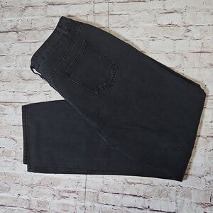 🔥Shein XL High Waisted‎ Blavk Jeans Knee Holes